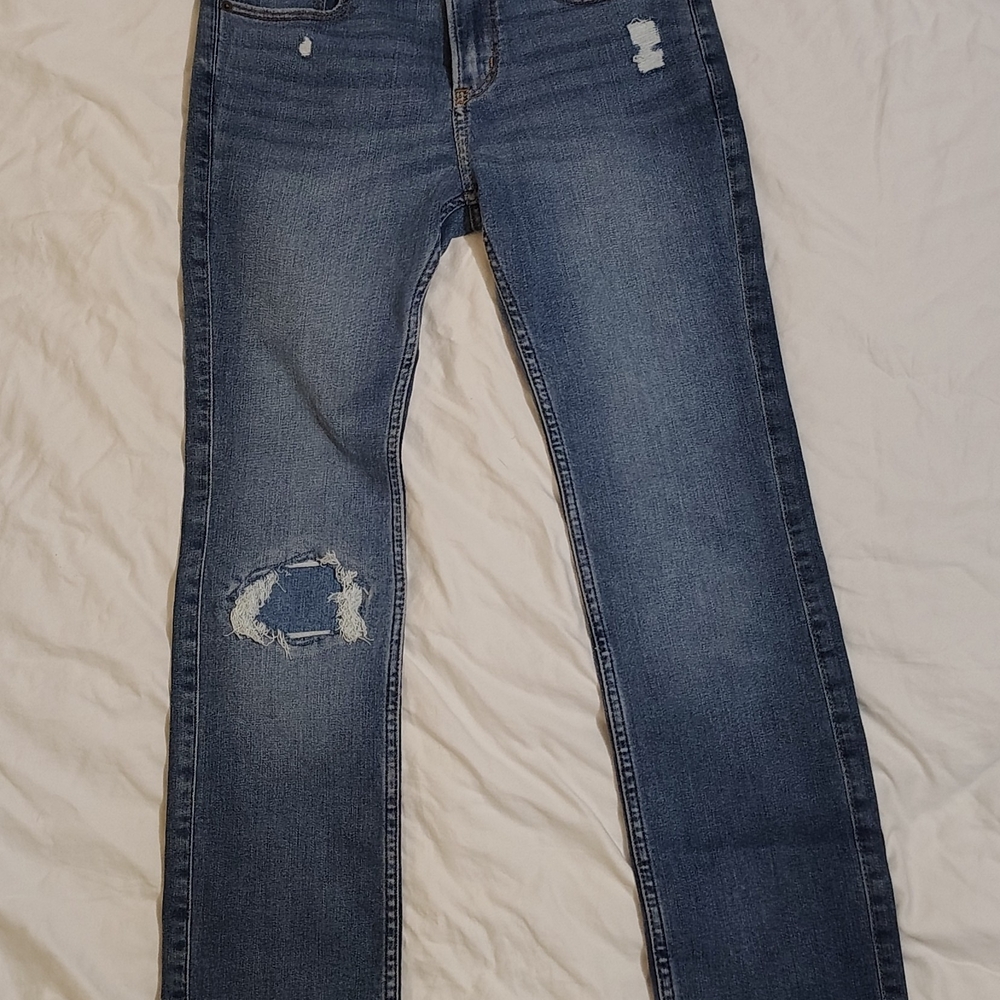 Abercrombie Kids Classic Blue Ripped Jeans